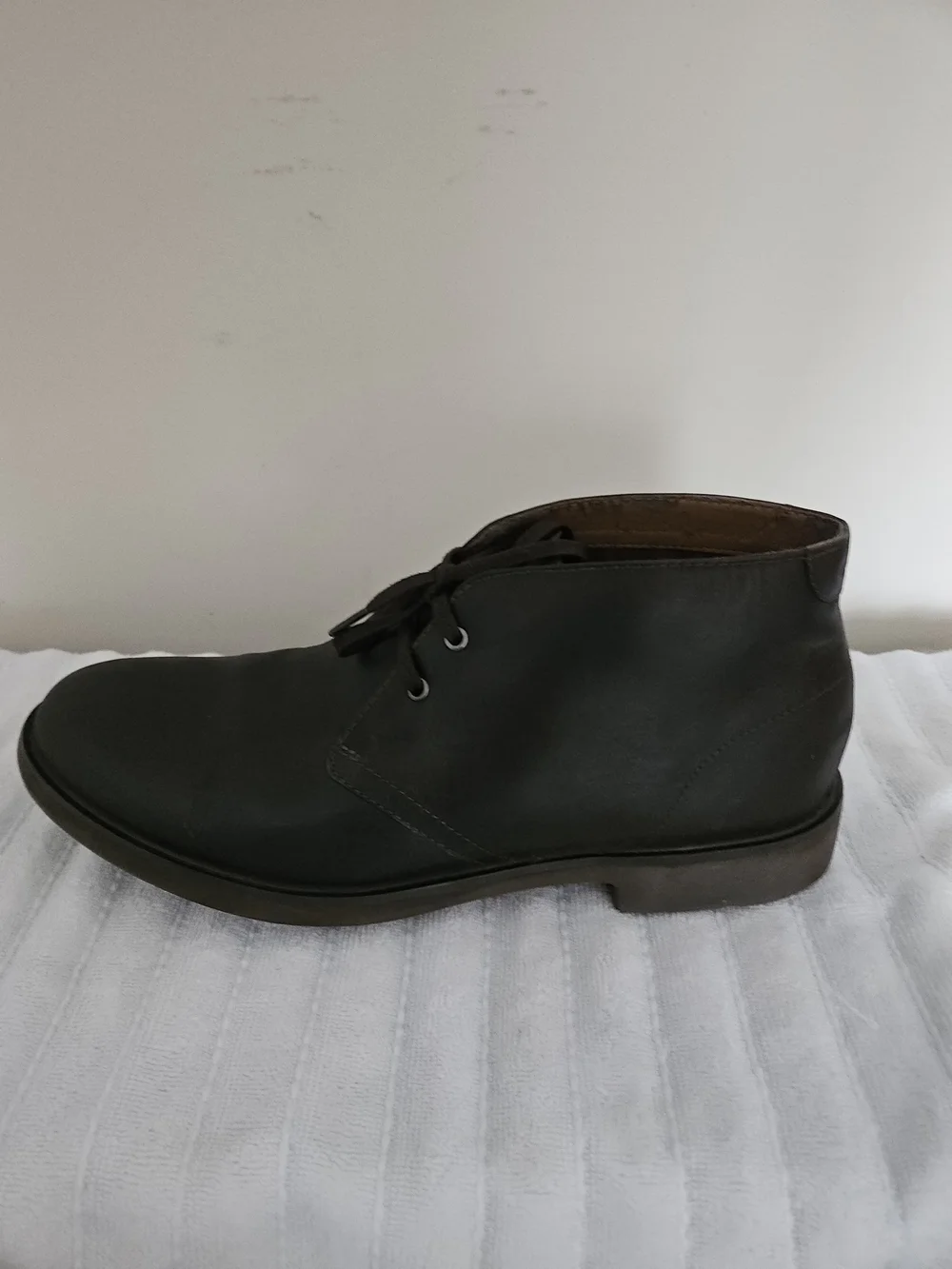 Clarks Collection Men's Brown Leather Chukka Boots Lace-Up US 13.